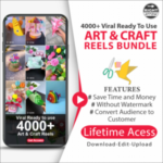 4000+ Art And Craft REELS BUNDLE Download 👉Put your logo👉 Publish
